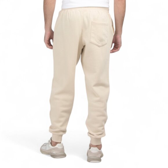 True Religion Men's Fleece Sweatsuit 2 PC Tracksuit Ivory Hoodie Joggers Size M - Picture 5 of 11